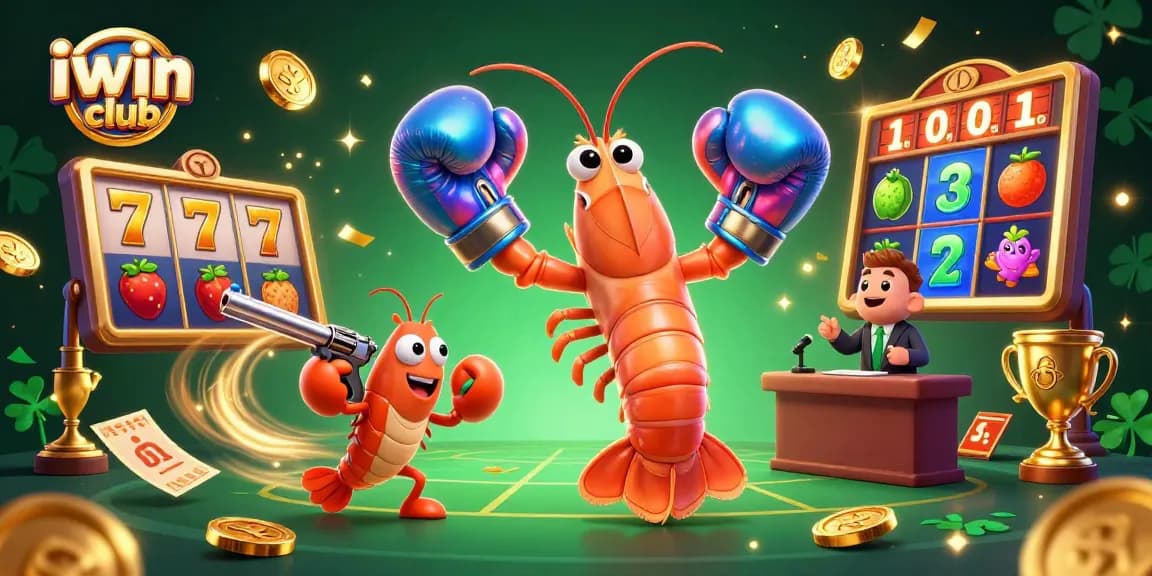 Engage in exciting gaming action at iwin club with vibrant slots, gold coins, and lively characters.
