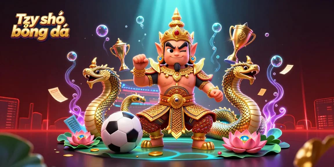Place your bets and witness Tỷ số bóng đá live with a friendly guardian and dynamic sports elements.
