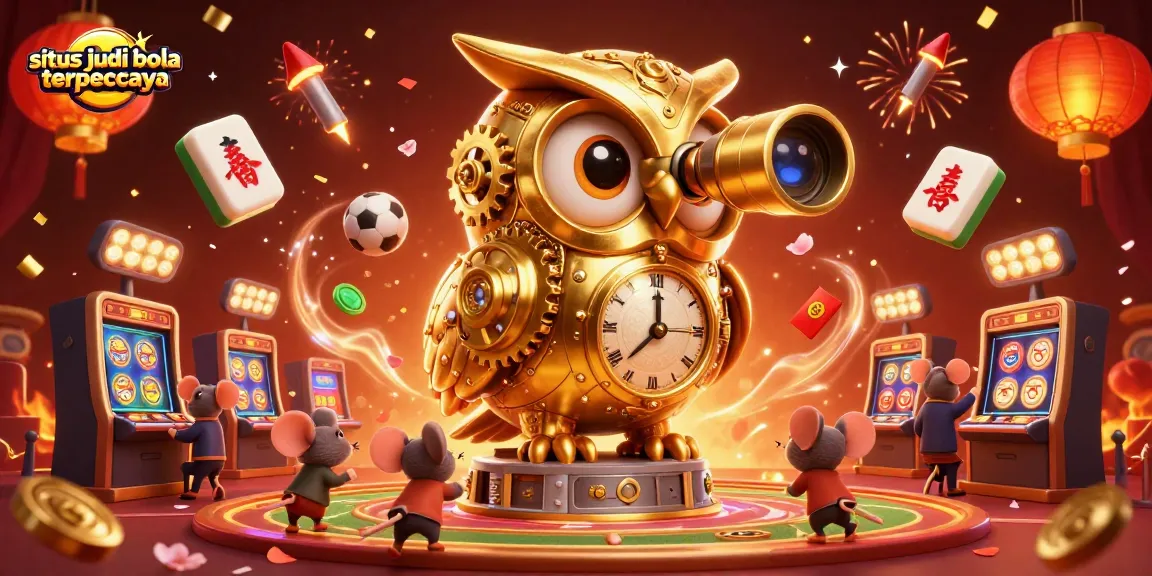 Engage in exciting sports betting with situs judi bola terpercaya under a vibrant casino scene.