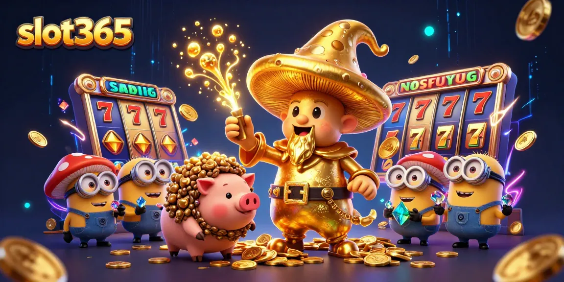 Experience the excitement of slot365 with vibrant characters, magic, and dynamic gambling elements.