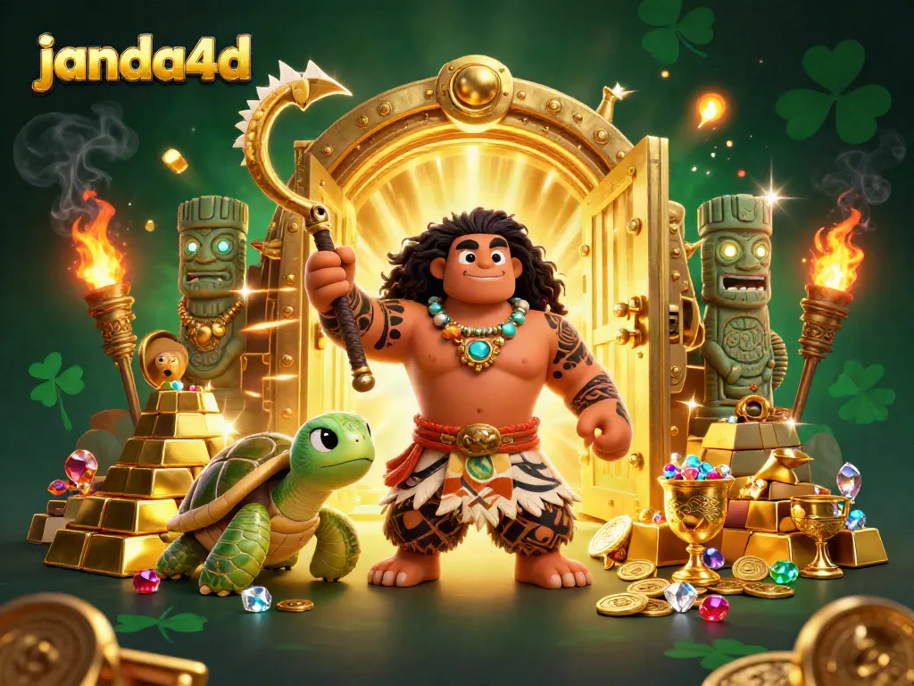 Mencoba keberuntungan dengan janda4d, bergambar demigod Polynesian dan harta karun dalam kasino virtual