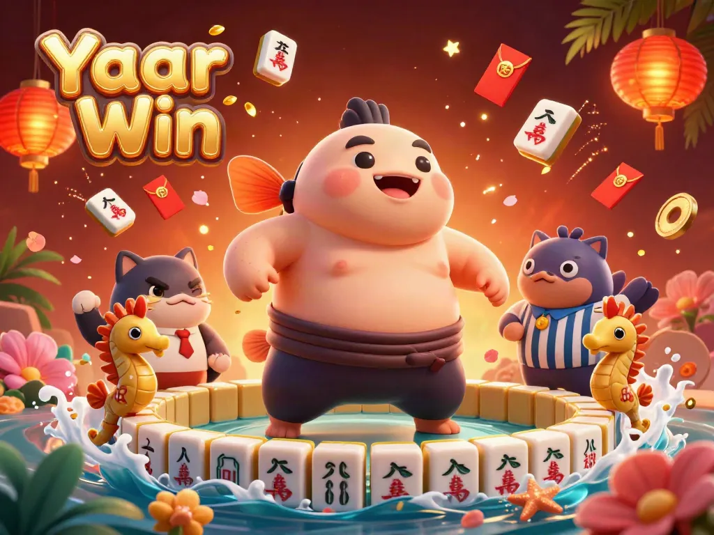 Experience thrilling gameplay with Yaar Win, featuring a dynamic underwater casino scene with vibrant characters.