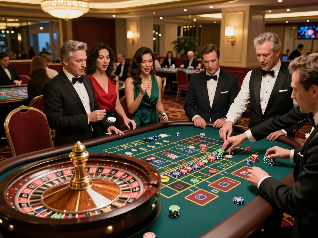 Experience thrilling nsfw games apk action at a roulette table with eager players and atmosphere