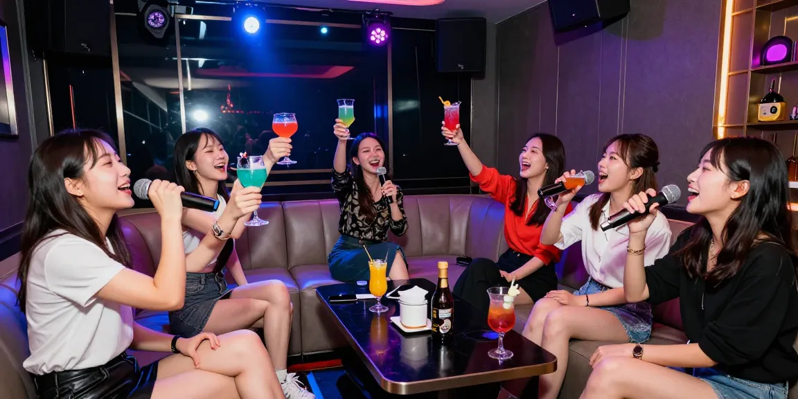 Exciting nightlife at upscale karaoke lounge showcasing vibrant atmosphere, featured at www.3no.org.