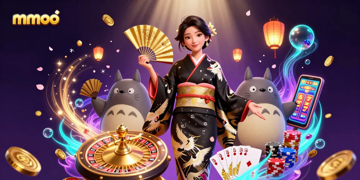 Engage with mmoo's vibrant online casino world featuring elegant characters and dynamic gaming elements