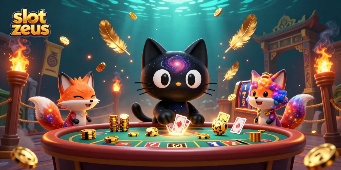 Experience the thrill of slot zeus with vibrant casino elements and dynamic cosmic visuals.