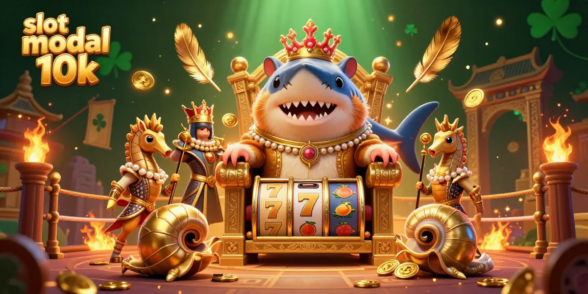 Engage with the thrilling slot modal 10k game, featuring a hamster king and dynamic casino elements.