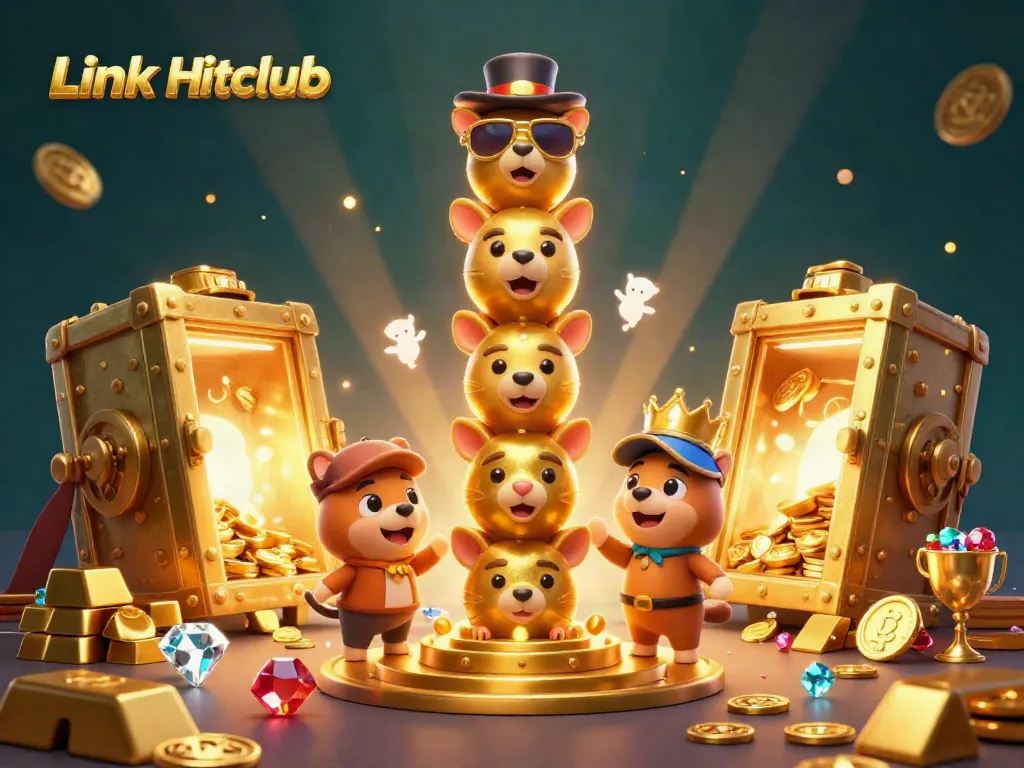 Experience engaging gameplay with Link Hitclub's vibrant casino scene featuring a colorful totem pole.