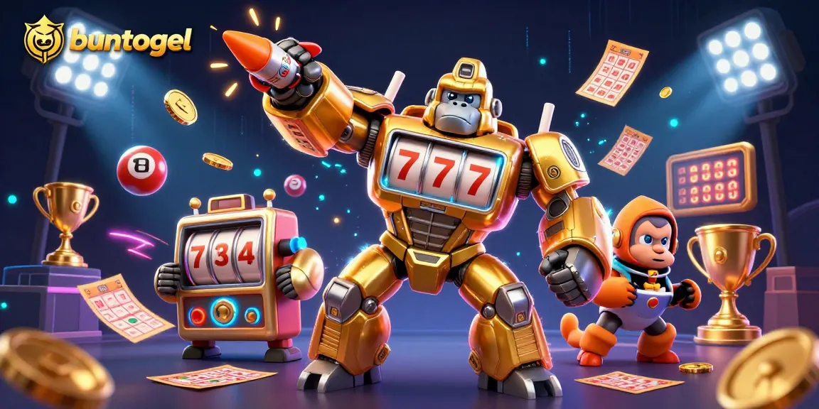 Experience the excitement of BUNTOGEL with dynamic lottery elements and engaging visuals.