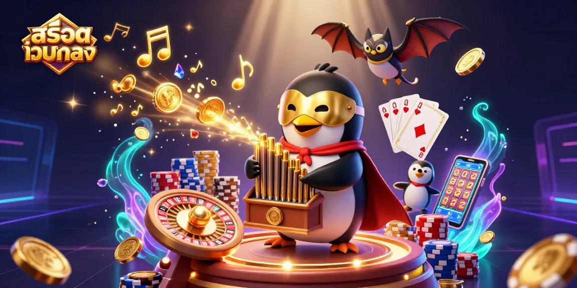 Experience thrilling gameplay in สล็อตเว็บตรง with exciting golden coins and vibrant casino elements.