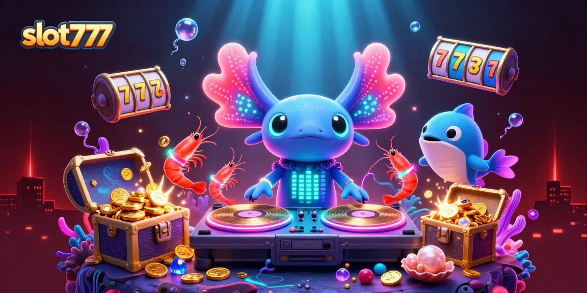Experience the excitement of slot777 with vibrant characters and rich casino elements in this dynamic 3D scene.