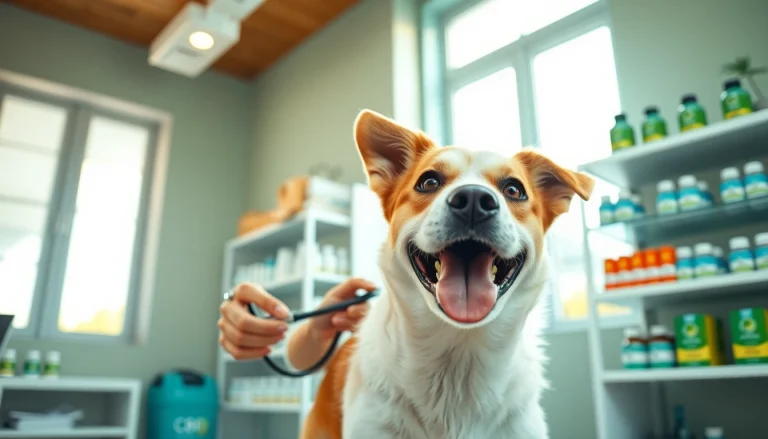 Ensure optimal health with CBD For Pet featuring a veterinarian and a happy dog.
