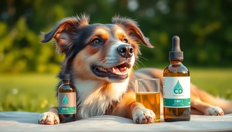 Administer CBD Oil For Dog to a relaxed dog in a natural setting.
