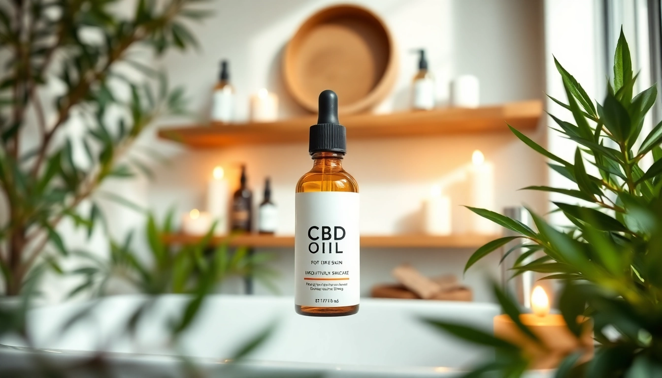 Apply CBD oil for skin to promote beauty and hydration in a tranquil setting.