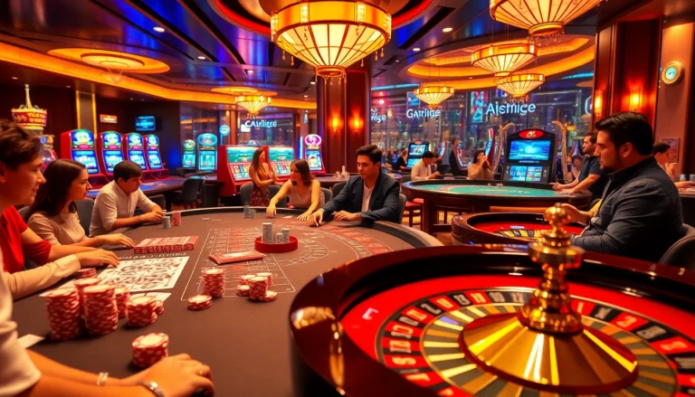 Players enjoying thrilling games at JOGOLUCK, the premier betting platform with vibrant casino elements.