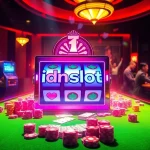 Experience high-stakes gameplay with idnslot at a vibrant casino table.
