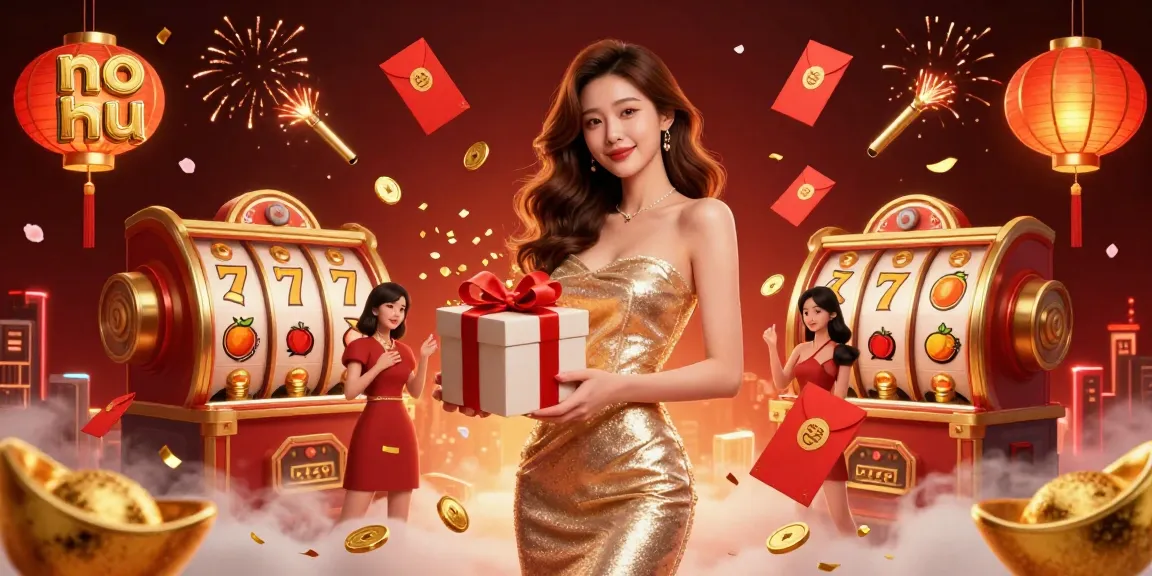 Experience the thrill of no hu with stunning casino visuals showcasing jackpots and festive elements.